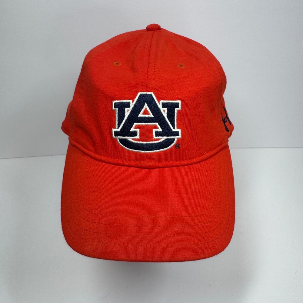 Auburn Tigers Under Armour Hat Adjustable Cap Orange‎ College Baseball Sz Large